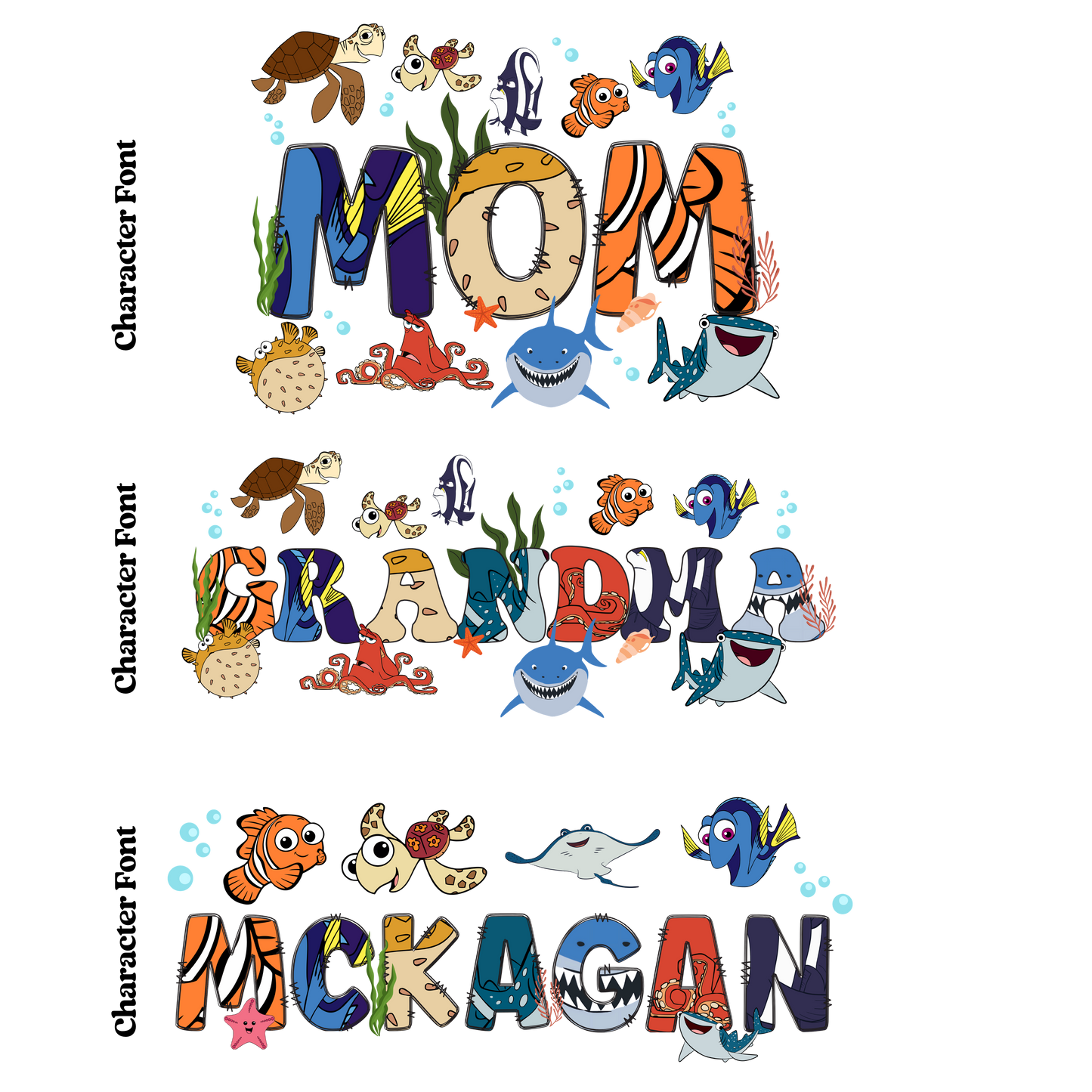 Adult Finding Nemo Short Sleeve Tee