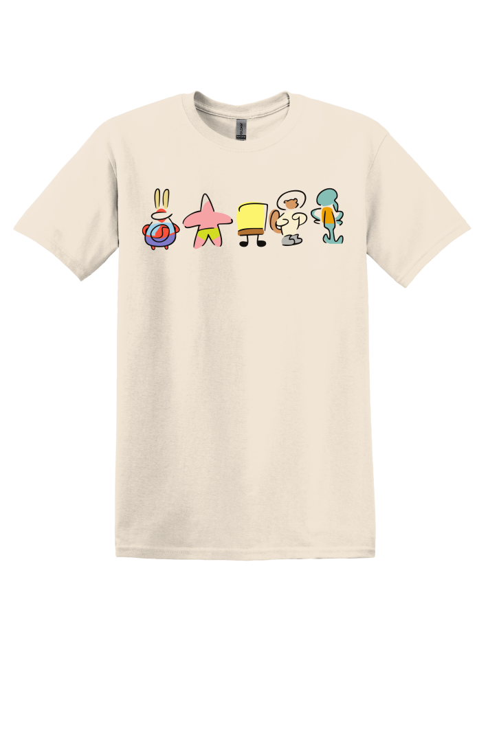 Minimal Character Outline T-Shirt