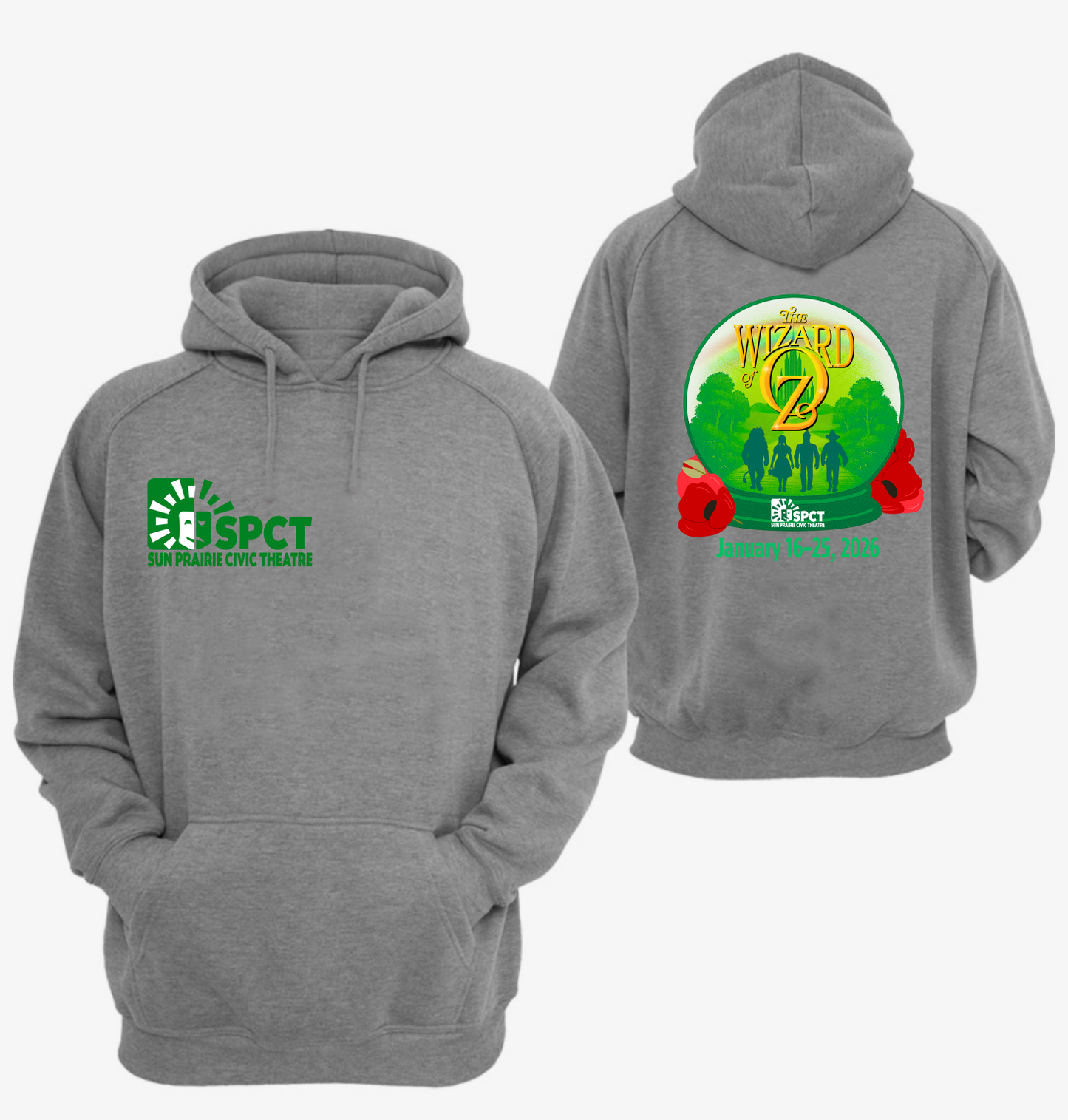 SPCT Oz Production Hoodie- Front and Back Logo